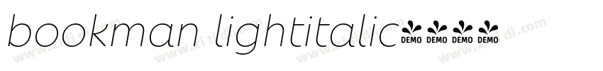 bookman lightitalic字体转换
